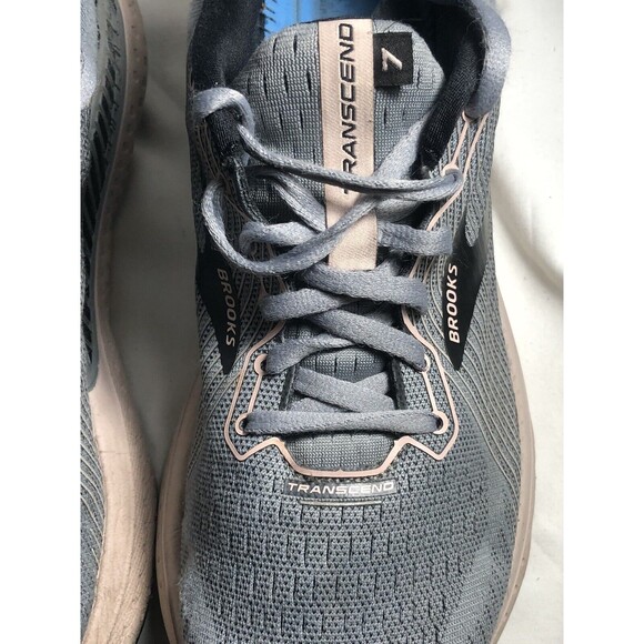 Brooks Transcend 7 Shoe Grey Pink Size 10 Womens Road Running GuideRail - Picture 3 of 14